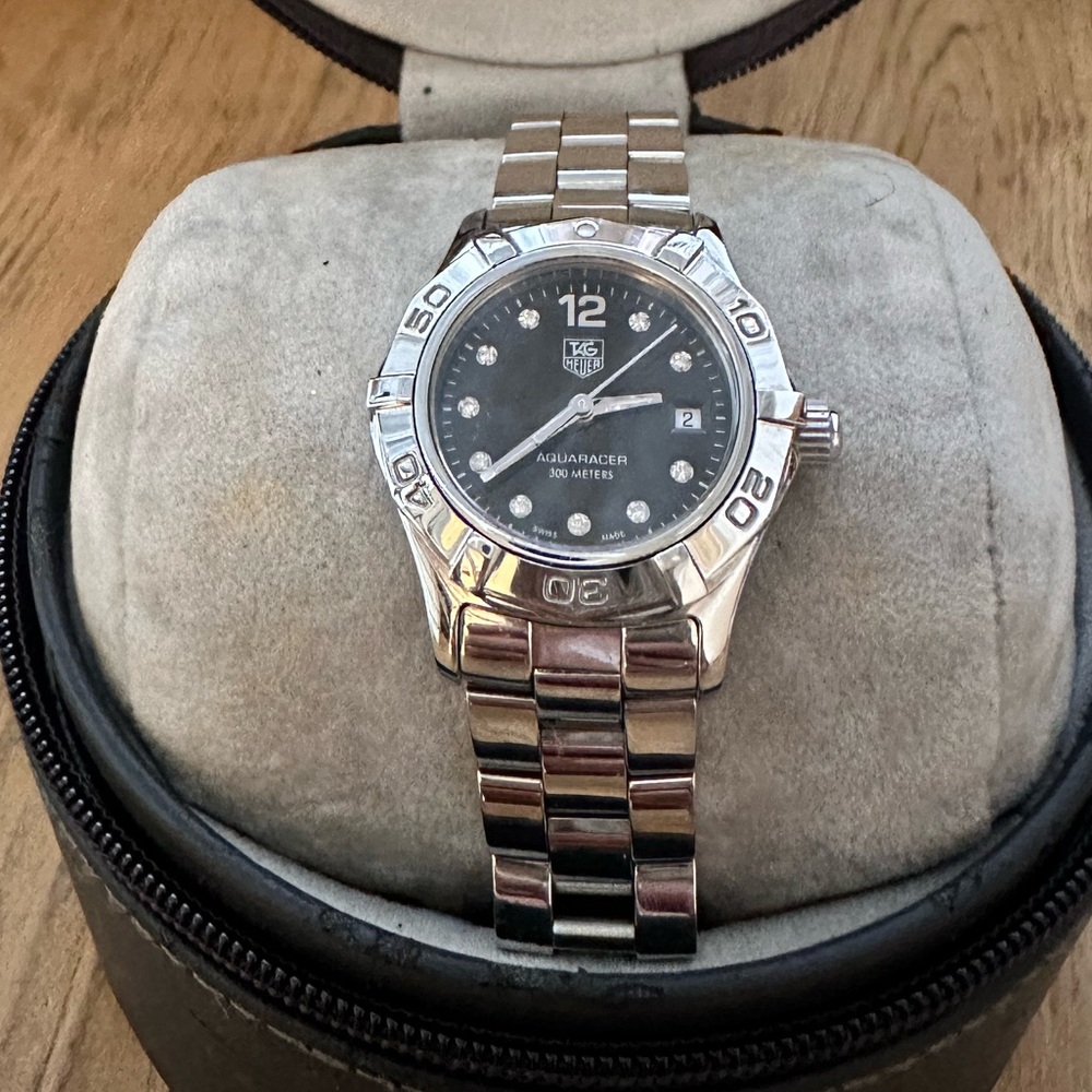Authentic Tag Heuer Diamond Aquaracer 300m Like New
